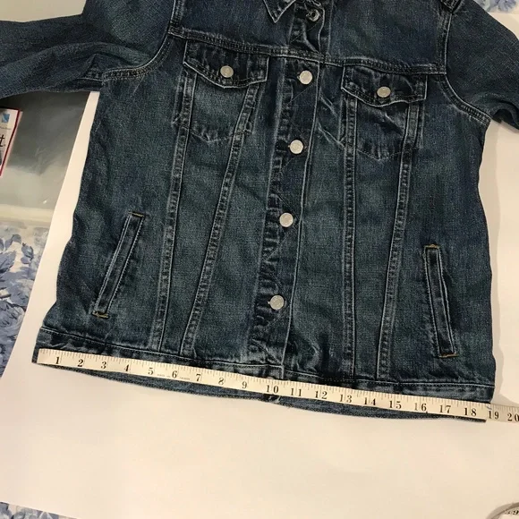 Trucker GAP Denim Jacket- M Tall - Picture 6 of 12